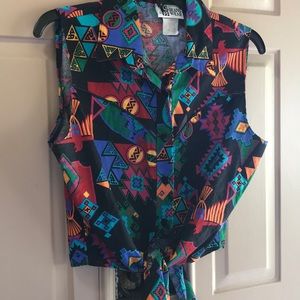 Vintage Western crop top